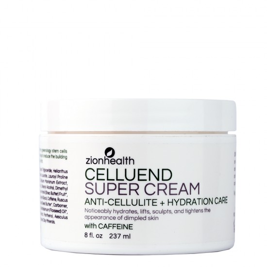 Zion Health Celluend Super Cream Anti-Cellulite + Hydration Care 8oz